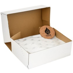 Aktówka torba duża laptopówka korka naturalnego czarna wegańska CV01