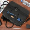 Aktówka torba duża laptopówka korka naturalnego czarna wegańska CV01