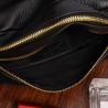 Skórzana damska torebka listonoszka czarna - krateczka.pl
