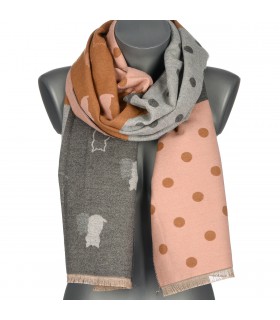 Patchwork Szalik damski duży bawełniany| Krateczka.pl