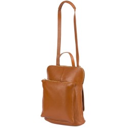 Camelowy plecak damski, elegancki plecak elegancki A4 S40| krateczka.pl