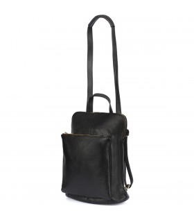 Czarny plecak damski, elegancki plecak elegancki A4 S40| krateczka.pl