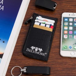 Etui na dokumenty karty czarne croco skórzane Beltimore J06- krateczka.pl