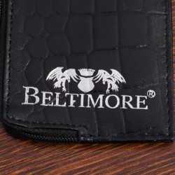 Etui na dokumenty karty czarne croco skórzane Beltimore J06- krateczka.pl