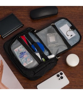 Czarna kosmetyczka Beltimore unisex organizer podróżna- krateczka.pl