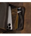 Plecak saszetka nerka przez ramię crossbody brazowy S11 | Sklep Krateczka.pl