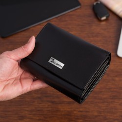 Portfel skórzany damski RFiD na karty skóra Beltimore A01|krateczka.pl