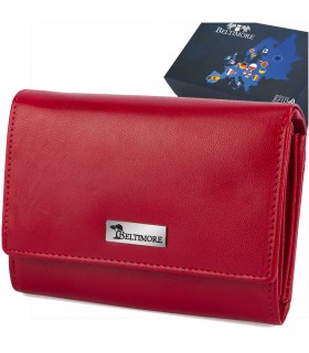 Portfel skórzany damski RFiD na karty skóra Beltimore A01|krateczka.pl