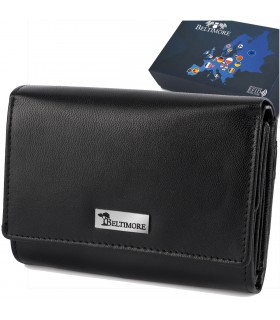 Portfel skórzany damski RFiD na karty skóra Beltimore A01|krateczka.pl