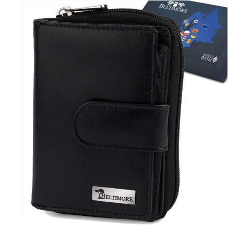 Portfel skórzany damski RFiD na karty skóra Beltimore A02|krateczka.pl