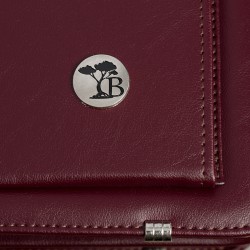 Bordowa męska aktówka Beltimore teczka elegancka  | Krateczka.pl