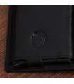Portfel skórzany męski z aluminiowym etui na karty czarne Beltimore P88 |krateczka.pl