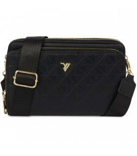 Czarna Torebka crossbody damska mini na telefon POR-T-51- Krateczka.pl