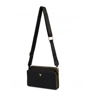 Czarna Torebka crossbody damska mini na telefon POR-T-51- Krateczka.pl