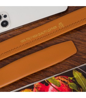 Pasek męski skórzany 3,5 cm klamra automatyczna Beltimore 02-562| Krateczka.pl