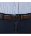 Pasek męski skórzany 3,5 cm klamra automatyczna Beltimore 02-563| Krateczka.pl