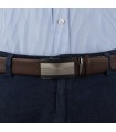Pasek męski skórzany 3,5 cm klamra automatyczna Beltimore 02-563| Krateczka.pl