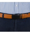 Pasek męski skórzany 3,5 cm klamra automatyczna Beltimore| Krateczka.pl