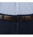 Pasek męski skórzany 3,5 cm klamra automatyczna Beltimore  | Krateczka.pl