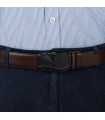 Pasek męski skórzany 3,5 cm klamra automatyczna Beltimore  | Krateczka.pl