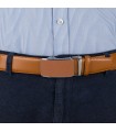 Pasek męski skórzany 3,5 cm klamra automatyczna Beltimore  | Krateczka.pl