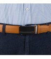 Pasek męski skórzany 3,5 cm klamra automatyczna Beltimore  | Krateczka.pl