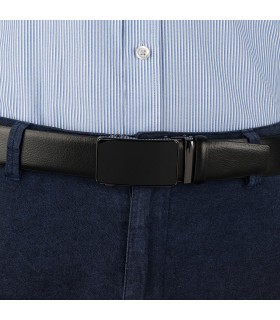 Pasek męski skórzany 3,5 cm klamra automatyczna Beltimore | Krateczka.pl
