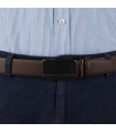 Pasek męski skórzany 3,5 cm klamra automatyczna Beltimore  | Krateczka.pl