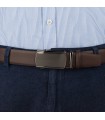 Pasek męski skórzany 3,5 cm klamra automatyczna Beltimore  | Krateczka.pl