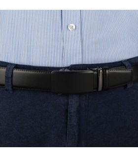 Pasek męski skórzany 3,5 cm klamra automatyczna Beltimore  | Krateczka.pl