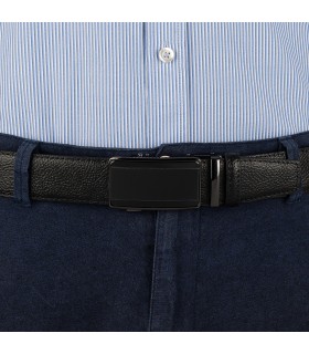 Pasek męski skórzany 3,5 cm klamra automatyczna Beltimore  | Krateczka.pl