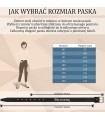 Skórzany pasek damski skóra nat 4 cm Beltimore |Krateczka.pl