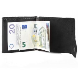 Portfel skórzany mały wsuwka retro banknotówka G66