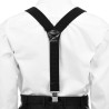 Szelki do spodni męskie eleganckie mocne Y czarne SZ3 | krateczka.pl