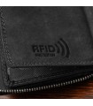 Czarny duży portfel skórzany męski skóra nubuk Beltimore- krateczka.pl