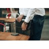 Portfel skórzany zasuwany duży poziomy RFiD nubuk jasny brąz Beltimore