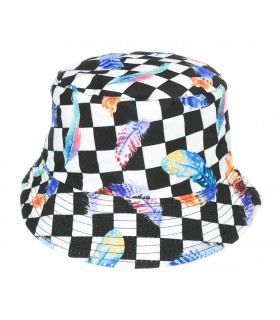 Kapelusz dwustronny bucket hat dziecięcy kolorowy - krateczka.pl