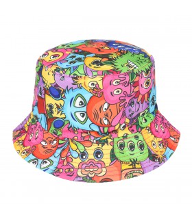 Kapelusz dwustronny bucket hat dziecięcy kolorowy- krateczka.pl