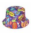 Kapelusz dwustronny bucket hat dziecięcy kolorowy crash - krateczka.pl