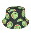 Kapelusz dwustronny bucket hat dziecięcy czarny arbuz - krateczka.pl