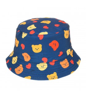 Kapelusz dwustronny bucket hat dziecięcy misie- krateczka.pl