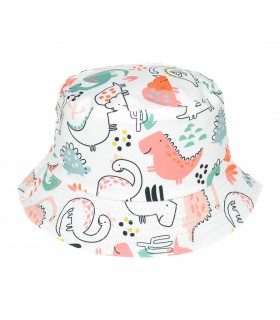 Kapelusz dwustronny bucket hat dziecięcy zwierzątka- krateczka.pl