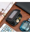 Czarny skórzany portfel męski, mały portfel vintage - krateczka.pl